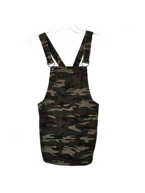 Forever 21 Jumper Skirt Iconic Camouflage Tomboy Glamour Earthy Misses Small